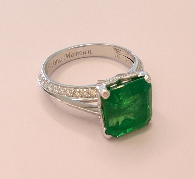 Emerald Cathedral Ring