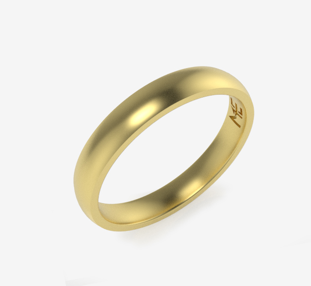 18K Comfort Fit Wedding Band