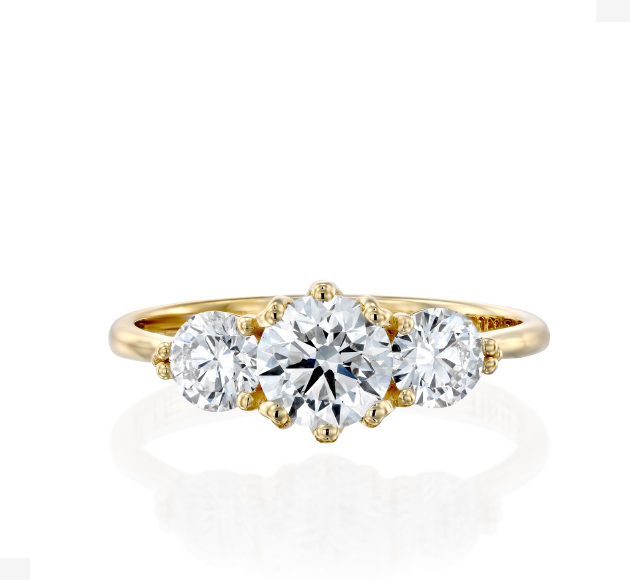   3Stones lab Diamonds Ring