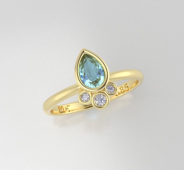 Aqua Bliss Alice Ring 