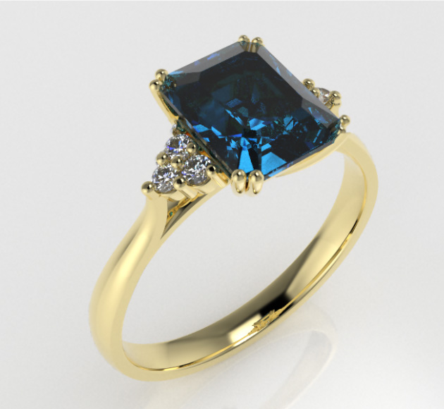 Neta Blue Topaz Ring