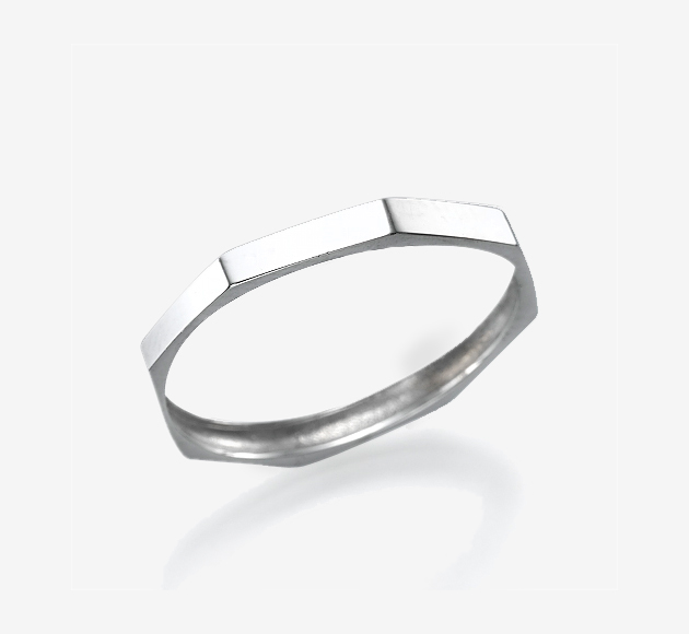 Octagon Wedding Band