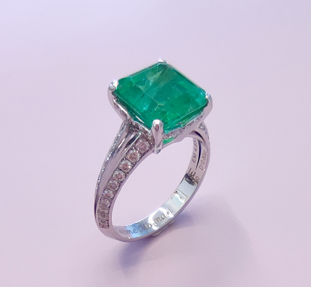 Emerald Cathedral Ring