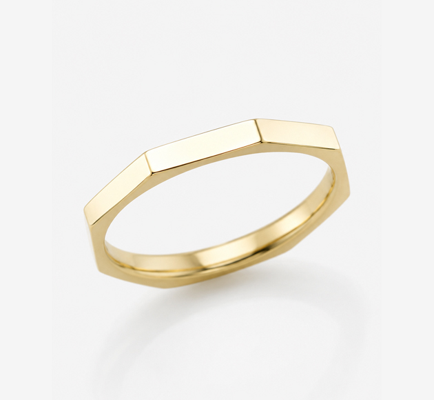 Octagon Wedding Band