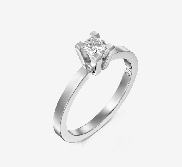 Classic Square Diamond Ring Design