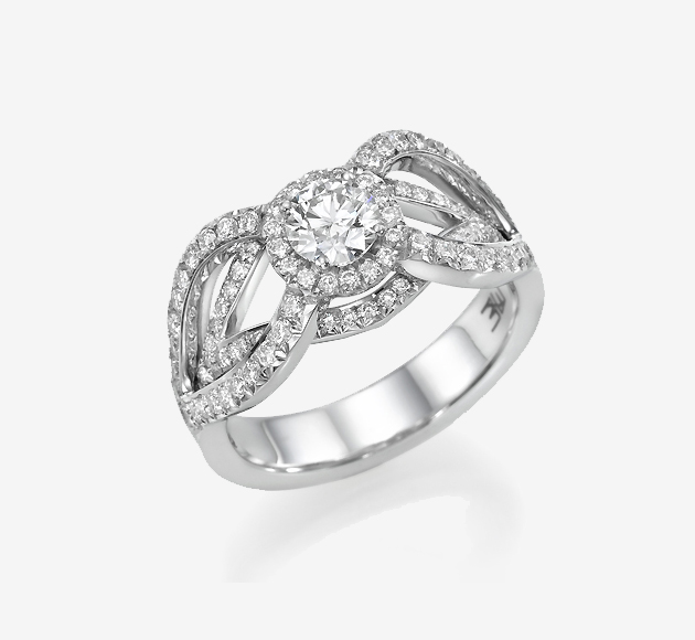 Hagar halo engagement ring
