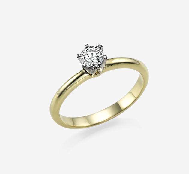 Classic 0.30 ct Diamond Crown Ring