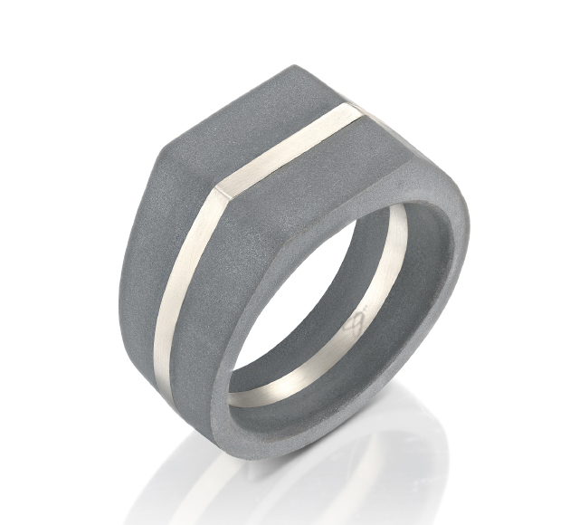 Men's Architectural Sika Light Concrete Ring