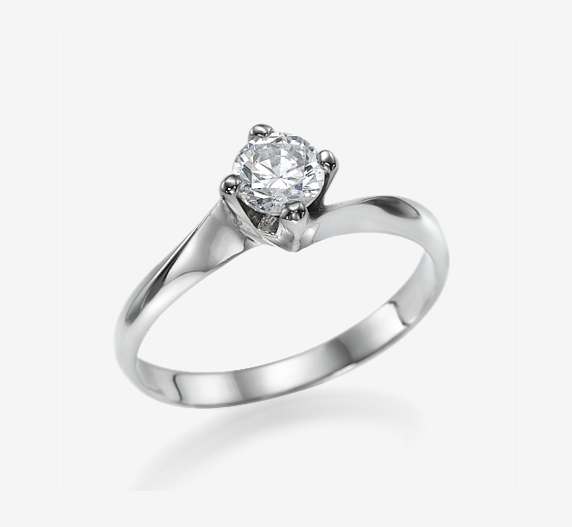 Twist Solitaire ring