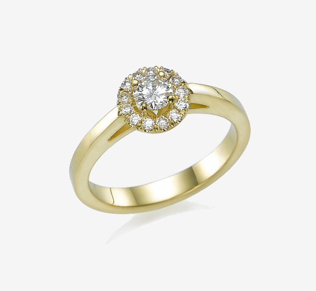 Halo Diamonds Ring