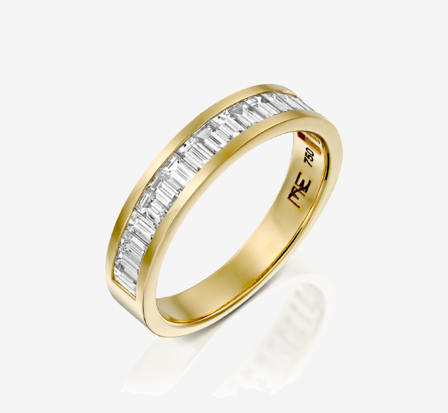 baguette diamond eternity band