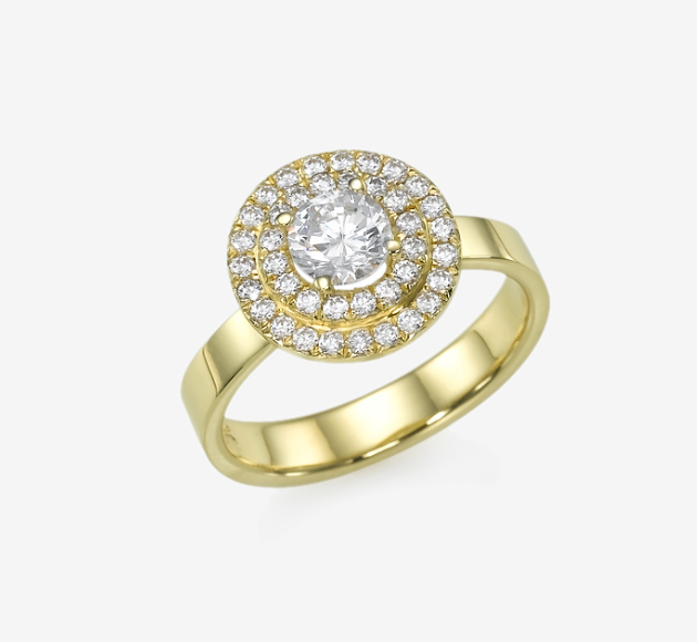 Double Halo Ring