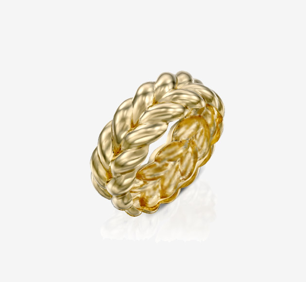 Thick Braided  Ring
