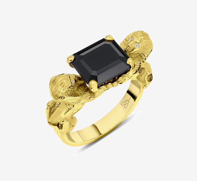 Gold Sphinx Ring