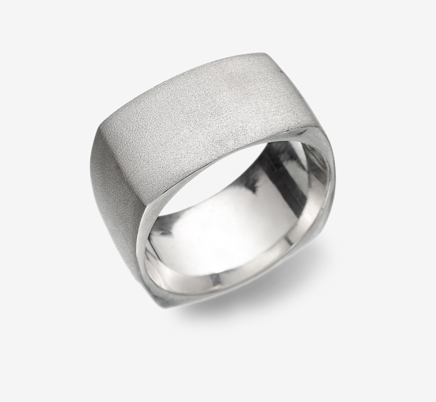 Wide kabbalah wedding ring